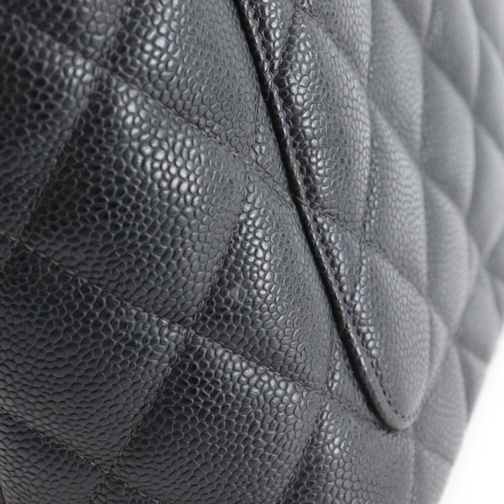 CHANEL Black Caviar Leather Logo Tote Bag - Picture 12 of 14